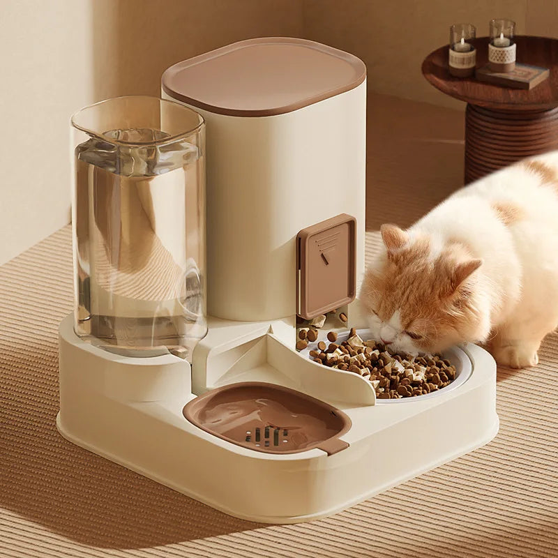 Automatic Pet Cat Water Dispenser with Large Capacity and Dry Wet Separation - Perfect for Feeding and Hydration!