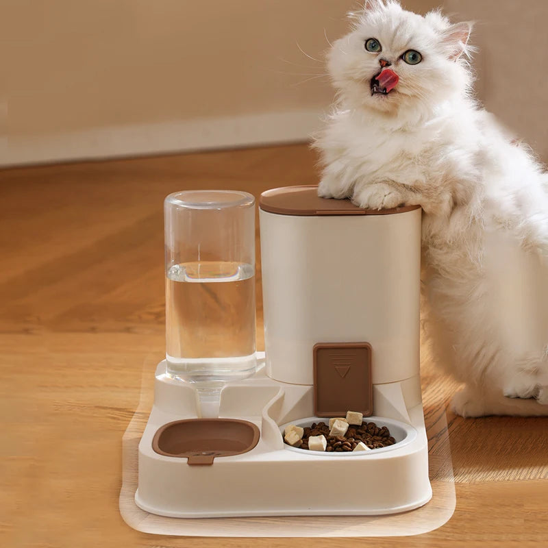 Automatic Pet Cat Water Dispenser with Large Capacity and Dry Wet Separation - Perfect for Feeding and Hydration!